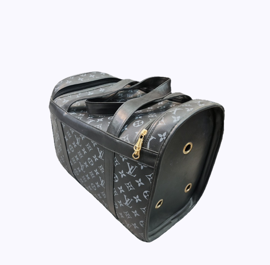 کیف حمل سگ و گربه لاکچری جنس چرم مصنوعی رنگ مشکی